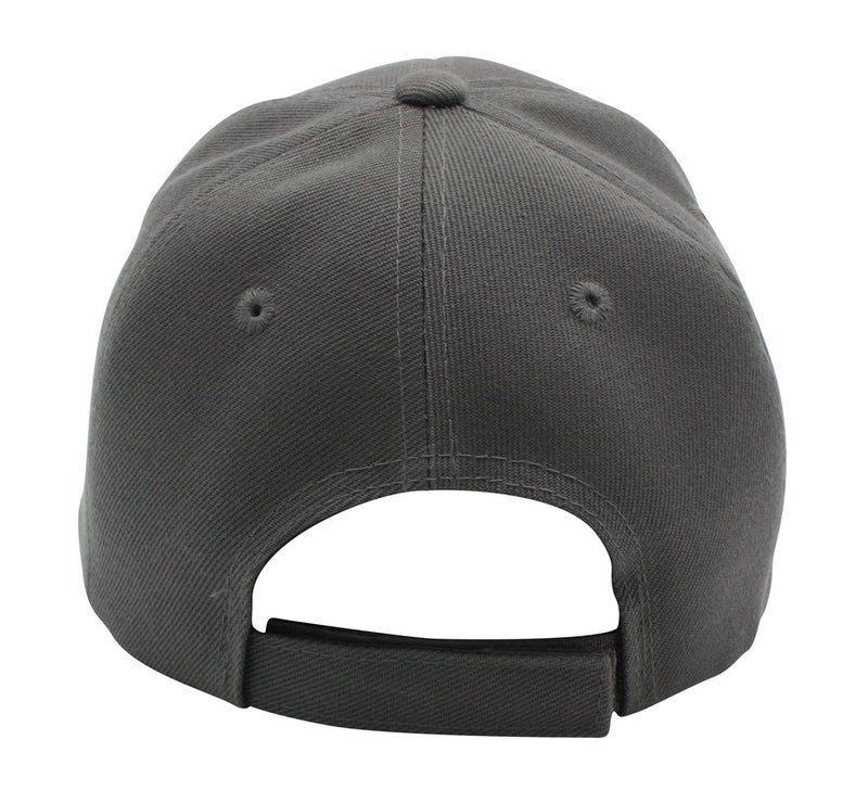 Top Level Baseball Cap Hat Men Women - Classic Adjustable Plain Blank, DGY Dark Grey - Image 3